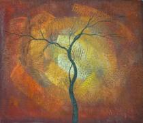 Stromy - Kmen stromu, obrazy ručně malované