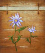 Květiny - Dva květy, obrazy ručně malované
