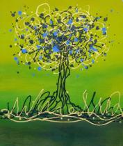 Stromy - Strom radosti, obrazy ručně malované