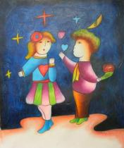 Pro děti - První láska, obrazy ručně malované