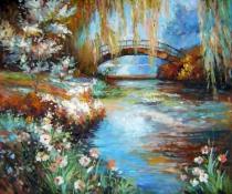 Krajiny - Most, obrazy ručně malované