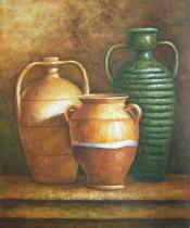 Vázy a nádoby - Tři džbány, obrazy ručně malované