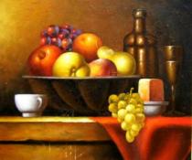 Vázy a nádoby - Nádherné ovoce, obrazy ručně malované
