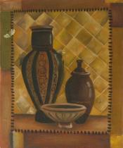 Vázy a nádoby - Kameninové nádoby, obrazy ručně malované