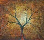 Stromy - Strom v podzimu, obrazy ručně malované