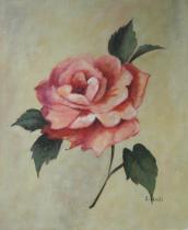 obrazy, reprodukce, Růžová růže