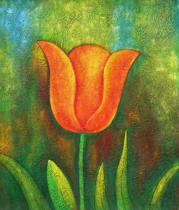 obrazy, reprodukce, Červený tulipán