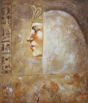 obrazy, reprodukce, Egyptská žena