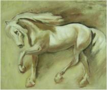 obrazy, reprodukce, Běžící kůň