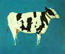obrazy, reprodukce, Kráva