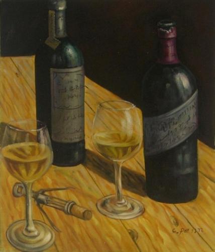 obraz Bílé víno