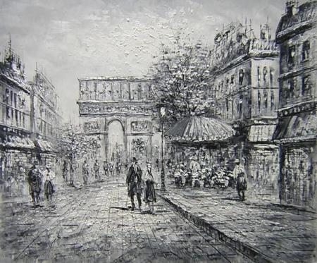 obraz Černobílá Paříž