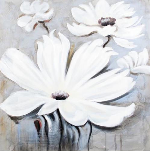 obraz Bílé květiny