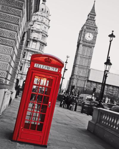 obraz Big Ben and phone booth