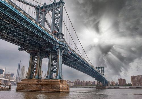 obraz Brooklyn bridge a Manhattan