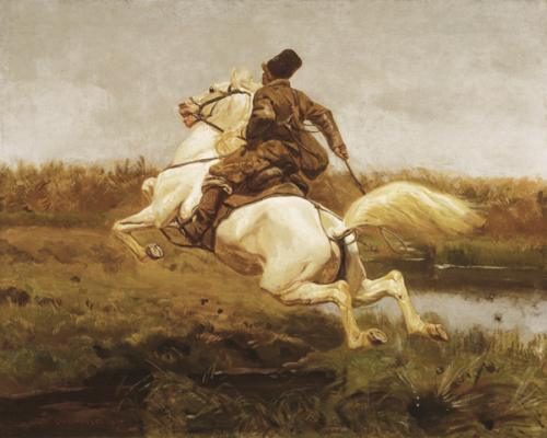 obraz Kozák na koni