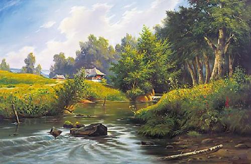 obraz Nad řekou